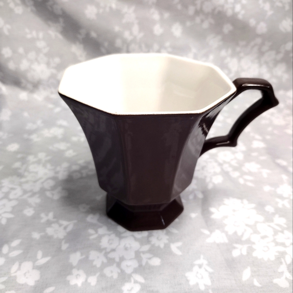 Vintage Brown Independence Ironstone Interface Japan Tea/Coffee Cup